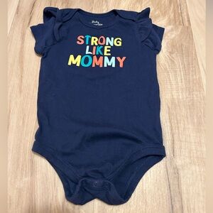 Onesie Short Sleeve Blue Size 24 months